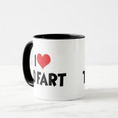 Mug J'aime le cœur à péter (Devant gauche)