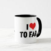 Mug J'aime le cœur à péter (Devant droit)