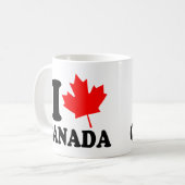 Mug J'aime le coeur Canada (Devant gauche)