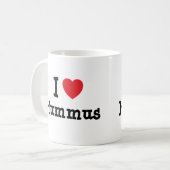Mug J'aime le coeur de Hummus T-Shirt (Devant gauche)