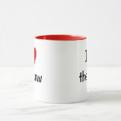 Mug J'aime le coeur de la loi I la citation d'avocat (Centre)