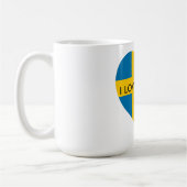 MUG J'AIME LE COEUR DE LA SUÈDE (Gauche)