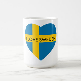 MUG J'AIME LE COEUR DE LA SUÈDE
