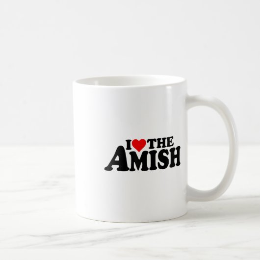 Mug J'Aime Le Coeur De L'Amish _1 (Droite)