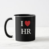 Mug J'aime le coeur l'heure 2 de l'heure I ai dégrossi (Gauche)