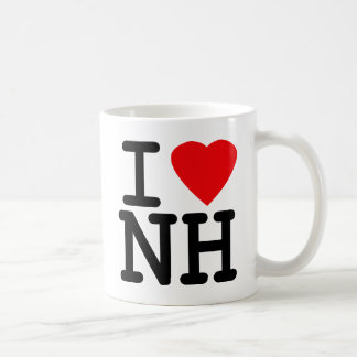 Mug J'aime le coeur New Hampshire