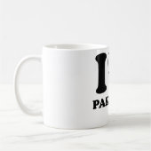 Mug J'aime le coeur pakistanais de drapeau du Pakistan (Gauche)