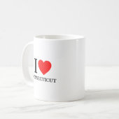 Mug J'aime le Connecticut (Devant gauche)