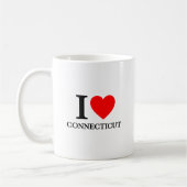Mug J'aime le Connecticut (Gauche)