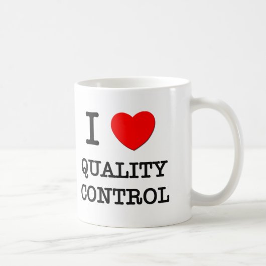 Mug J'aime le contrôle de qualité (Droite)