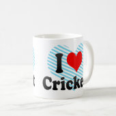 Mug J'aime le cricket (Devant droit)