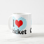 Mug J'aime le cricket (Devant gauche)