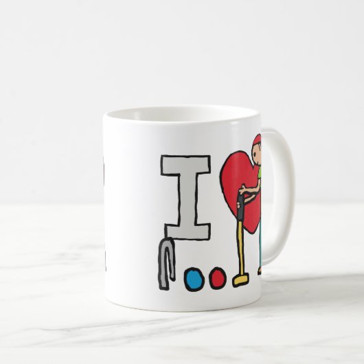Mug J'aime le croquet (Devant droit)
