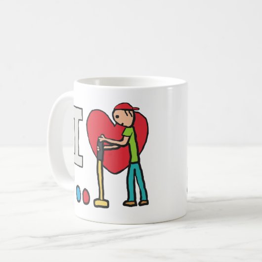 Mug J'aime le croquet (Devant gauche)