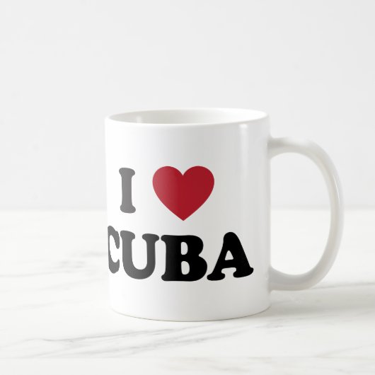 Mug J'aime le Cuba (Droite)