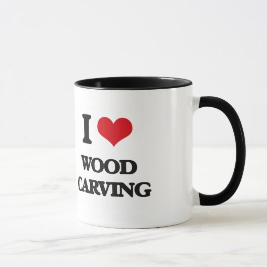 Mug J'aime le découpage du bois (Droite)
