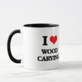 Mug J'aime le découpage du bois (Gauche)