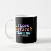 Mug J'aime le dernier jour des tests de l'État pour le (Gauche)
