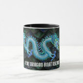 Mug J'aime le dragon de bleu de régate de dragon (Centre)