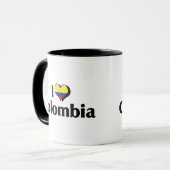Mug J'aime le drapeau de Colombie (Devant gauche)