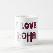 Mug J'aime le drapeau de Doha du souvenir de (Centre)