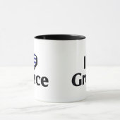 Mug J'aime le drapeau de la Grèce (Centre)
