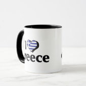 Mug J'aime le drapeau de la Grèce (Devant gauche)