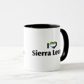 Mug J'aime le drapeau de la Sierra Leone (Devant droit)