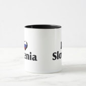 Mug J'aime le drapeau de la Slovénie (Centre)