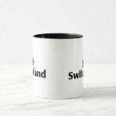 Mug J'aime le drapeau de la Suisse (Centre)