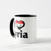 Mug J'aime le drapeau de la Syrie (Devant gauche)