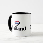 Mug J'aime le drapeau de la Thaïlande (Devant gauche)