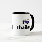 Mug J'aime le drapeau de la Thaïlande (Devant droit)