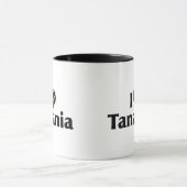 Mug J'aime le drapeau de Tanzanie (Centre)