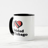 Mug J'aime le drapeau de Trinité-et-Tobago (Devant gauche)