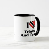 Mug J'aime le drapeau de Trinité-et-Tobago (Devant droit)