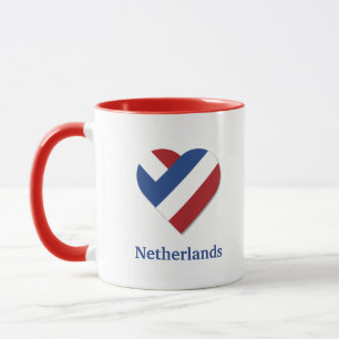 Mug J'aime le drapeau des Pays-Bas