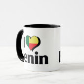 Mug J'aime le drapeau du Bénin (Devant gauche)