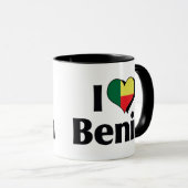 Mug J'aime le drapeau du Bénin (Devant droit)