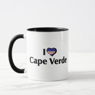 Mug J'aime le drapeau du Cap-Vert