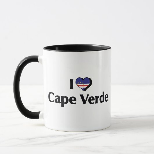Mug J'aime le drapeau du Cap-Vert (Gauche)