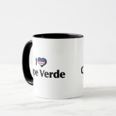 Mug J'aime le drapeau du Cap-Vert (Devant gauche)