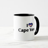 Mug J'aime le drapeau du Cap-Vert (Devant droit)