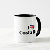 Mug J'aime le drapeau du Costa Rica (Devant droit)