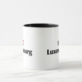 Mug J'aime le drapeau du Luxembourg (Centre)