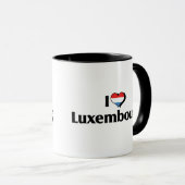 Mug J'aime le drapeau du Luxembourg (Devant droit)