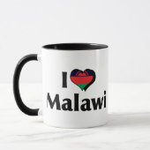 Mug J'aime le drapeau du Malawi (Gauche)