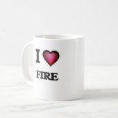 Mug J'aime le feu (Devant gauche)