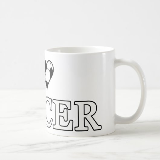 Mug J'Aime Le Football (Droite)