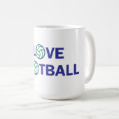 Mug J'aime le football (Devant droit)